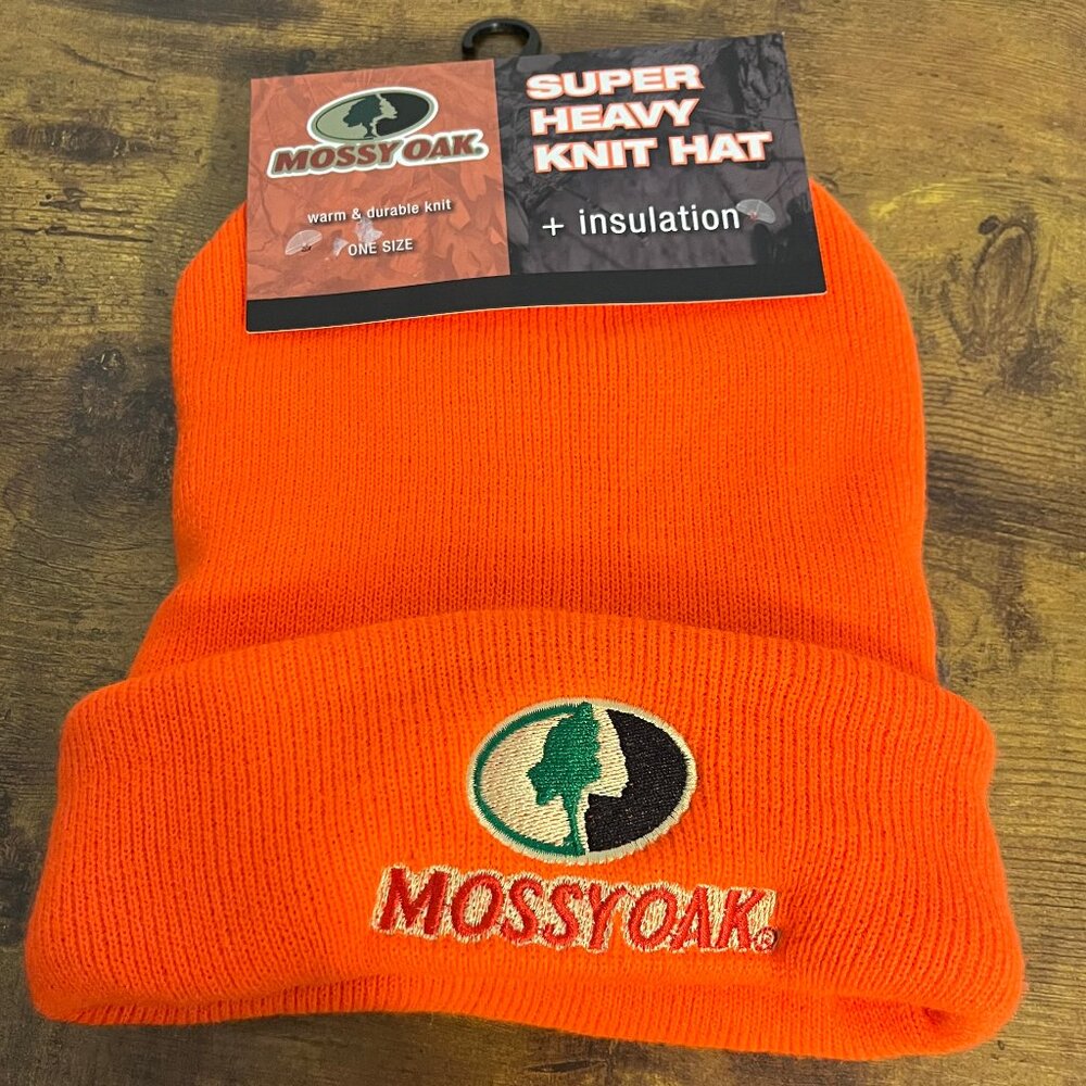 Mossy Oak Super Heavy Knit Hat Insulated Thick & Warm